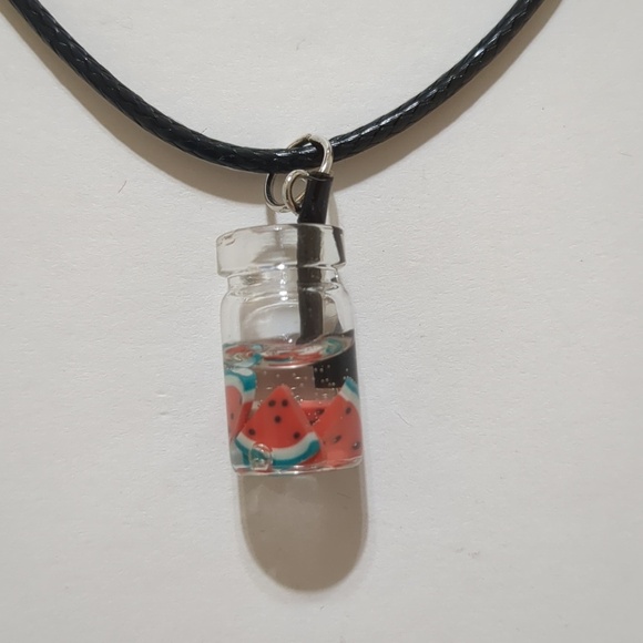 Watermelon Fruit Tea Drop Earrings set - Picture 2 of 5